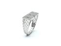 Silver Basket Side Dad Ring