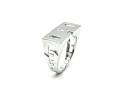 Silver Curb Side Dad Ring