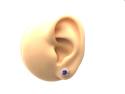 9ct Amethyst & Diamond Cluster Earrings 0.33ct
