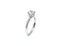 Silver CZ Fancy Solitaire Ring