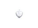 Silver Butterfly Heart Locket 10mm