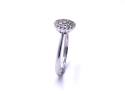 9ct White Gold Diamond Cluster Ring