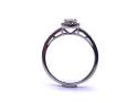 9ct White Gold Diamond Cluster Ring