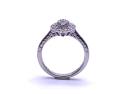 9ct White Gold Diamond Cluster Ring