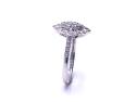 9ct White Gold Diamond Cluster Ring