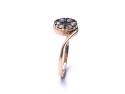 9ct Yellow Gold Damond Cluster Ring
