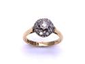 18ct Yellow Gold Diamond Cluster Ring