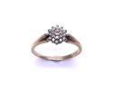 9ct Yellow Gold Diamond Cluster Ring