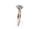 9ct Yellow Gold Diamond Cluster Ring