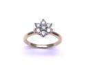 9ct Yellow Gold Diamond Cluster Ring
