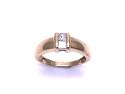 9ct Yellow Gold Diamond 2 Stone Ring