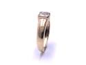 9ct Yellow Gold Diamond 2 Stone Ring