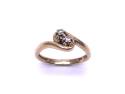 9ct Yellow Gold Diamond 2 Stone Ring