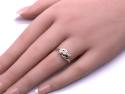 9ct Yellow Gold Diamond 3 Stone Ring