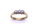 18ct Yellow Gold Diamond 3 Stone Ring
