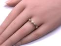 9ct Yellow Gold Diamond 3 Stone Ring
