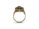 9ct Yellow Gold Sapphire & CZ Ring