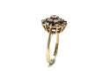 9ct Yellow Gold Sapphire & CZ Ring
