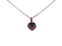 9ct Yellow Gold Garnet Pendant & Chain