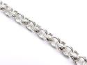Silver Round Belcher Bracelet 7 Inch