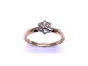 9ct Yellow Gold Diamond Cluster Ring