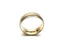 9ct Yellow Gold Patterned Ring 8mm