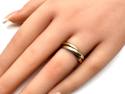 9ct 3 Colour Fancy Wedding Band