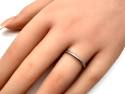 9ct White Gold Twisted Wedding Ring 2mm