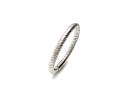 9ct White Gold Twisted Wedding Ring 2mm