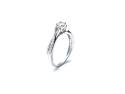 9ct White Gold Diamond Solitaire Ring