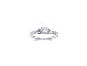 9ct White Gold Diamond Solitaire Ring