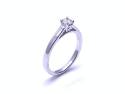 18ct White Gold Diamond Solitaire Ring