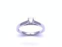 18ct White Gold Diamond Solitaire Ring