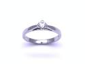 18ct White Gold Diamond Solitaire Ring