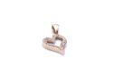 14ct Yellow Gold CZ Heart Pendant