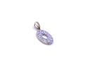 9ct Yellow Gold CZ Initial 'O' Pendant
