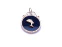9ct Yellow Gold Onyx Nefertiti Pendant