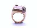 Pomellato Rose Quartz & Diamond Ring