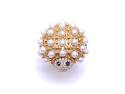 18ct Yvonne Leon Pearl Hedgehog Ring