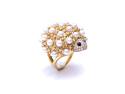 18ct Yvonne Leon Pearl Hedgehog Ring