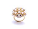 18ct Yvonne Leon Pearl Hedgehog Ring