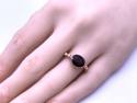 9ct Rose Gold Garnet Solitaire Ring