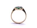 18ct Yellow Gold Emerald & Diamond Ring