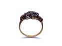 9ct Yellow Gold Garnet Cluster Ring