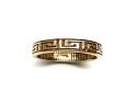 9ct Yellow Gold Greek Key Wedding Ring