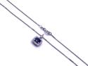 18ct Sapphire & Diamond Pendant & Chain
