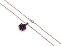 9ct Yellow Gold Garnet Pendant & Chain