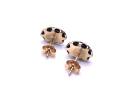 9ct Yellow Gold Onyx Stud Earrings