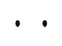 9ct Yellow Gold Onyx Stud Earrings