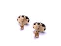 9ct Yellow Gold Onyx Stud Earrings